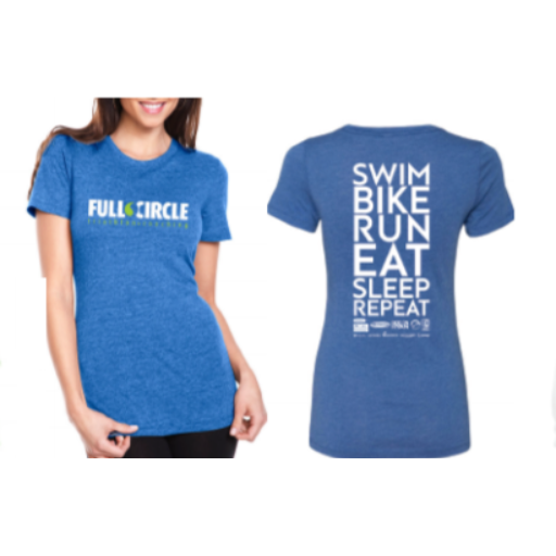 Full Circle Branded Women's Blue T-Shirt